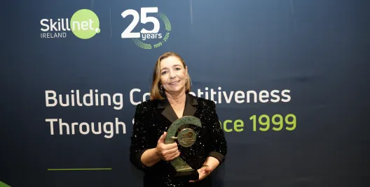 Maire Hunt with her 2024 Skillnet Ireland Achievement Award